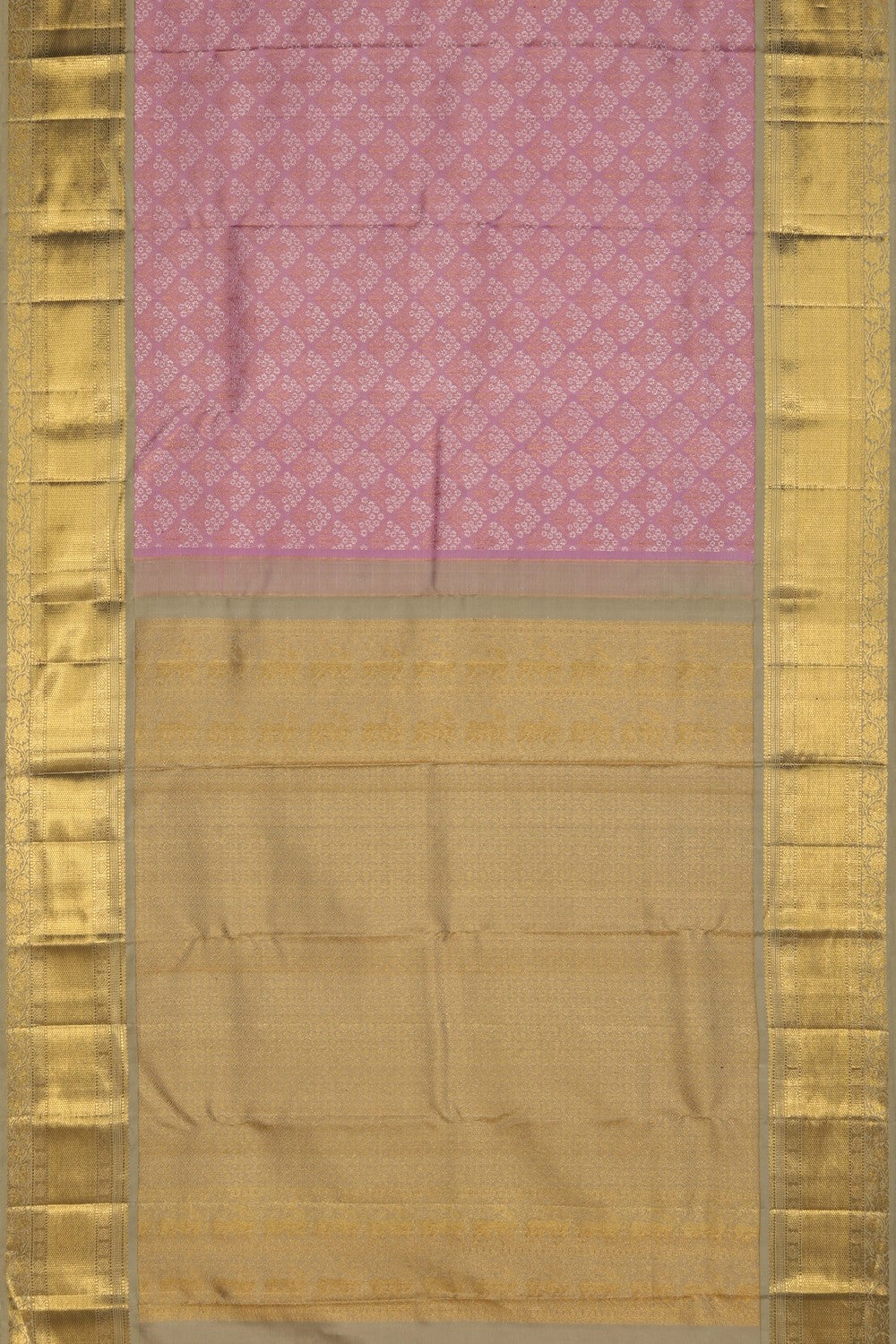 Image of Kanchi Silk Brocade Lavender Pink Saree
