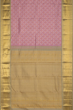 Image of Kanchi Silk Brocade Lavender Pink Saree