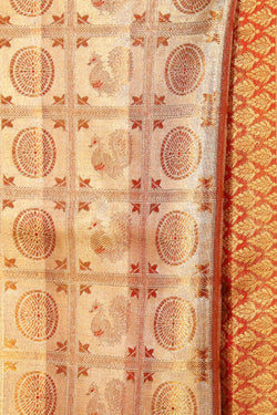 Image of Kanchipattu Tissue Silk Gold Saree