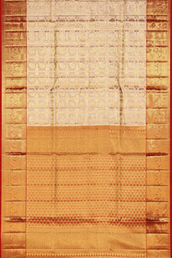 Image of Kanchipattu Tissue Silk Gold Saree