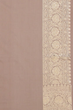 Image of Banarasi Silk Off-White Saree