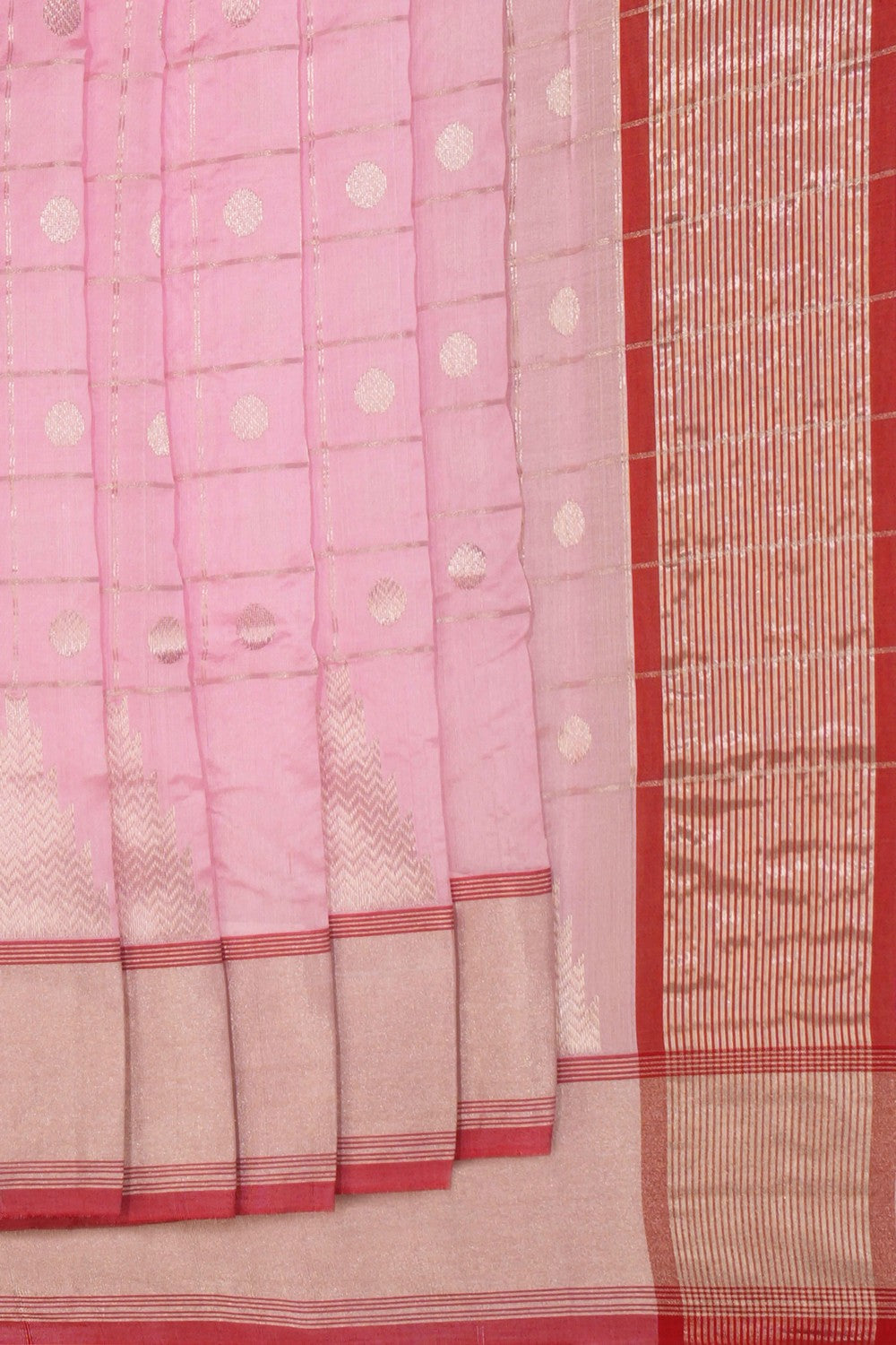 Chanderi Silk Pink Saree