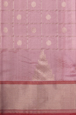 Image of Chanderi Silk Pink Saree