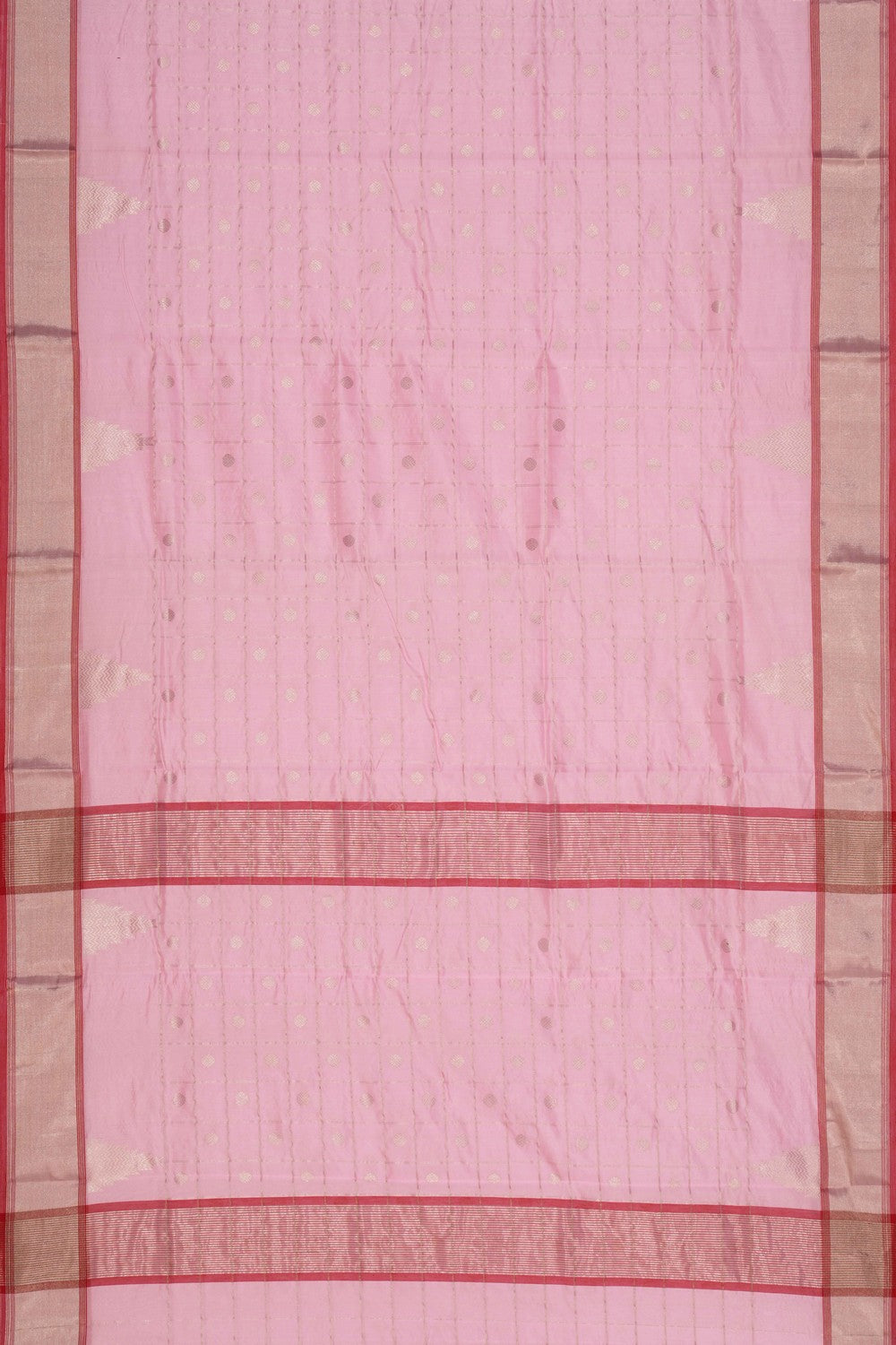 Chanderi Silk Pink Saree