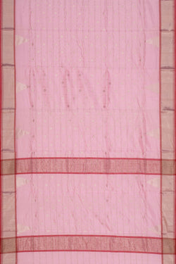 Image of Chanderi Silk Pink Saree