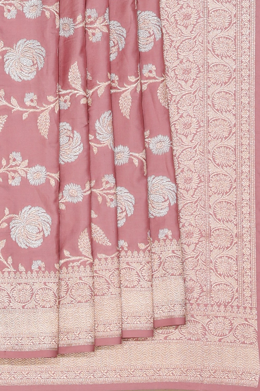 Banarasi Katan Silk Onion Pink Saree