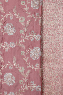 Image of Banarasi Katan Silk Onion Pink Saree