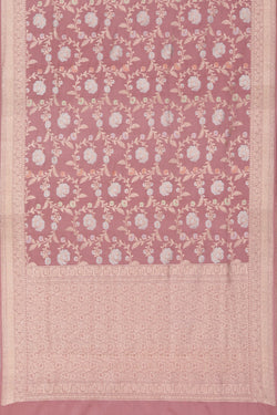 Image of Banarasi Katan Silk Onion Pink Saree