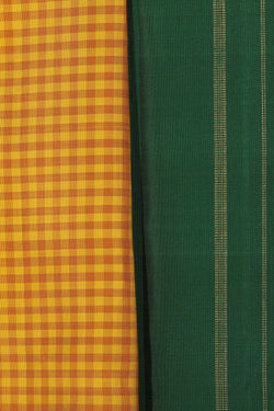 Collection of Arani Silk Yellow Saree in a gallery layout