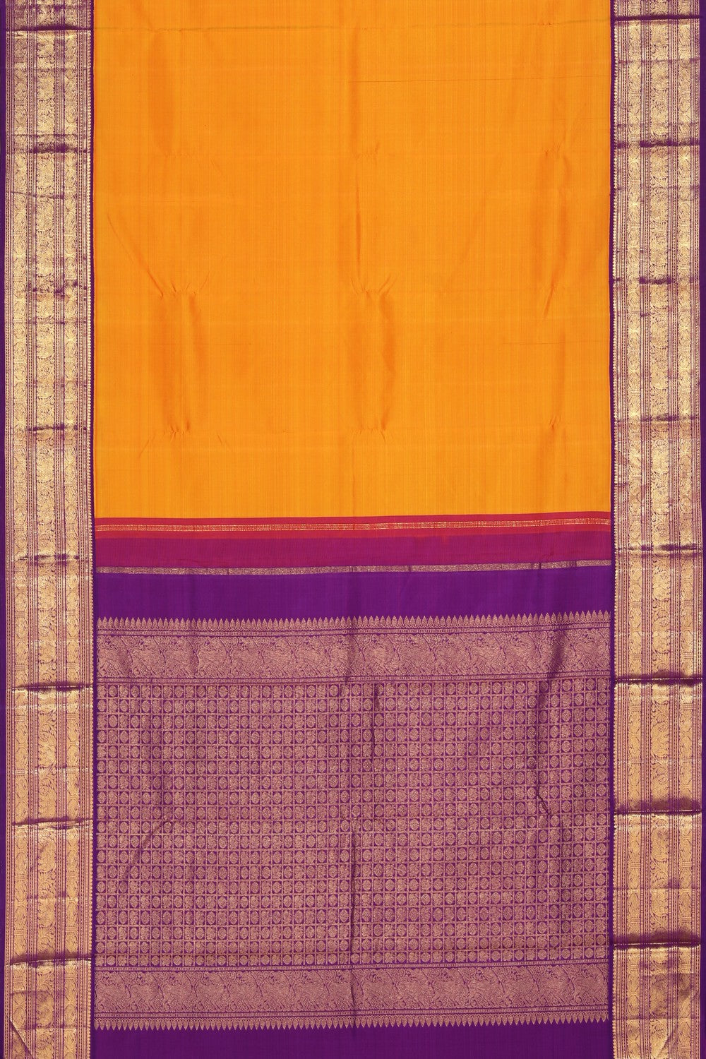 Arani Silk Orange Saree