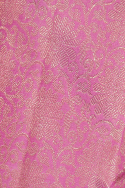 Collection of Kanchipuram Silk Brocade Lavender Pink Saree in a gallery layout