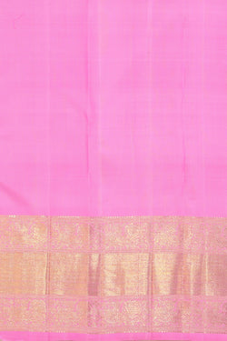 Collection of Kanchipuram Silk Brocade Lavender Pink Saree in a gallery layout