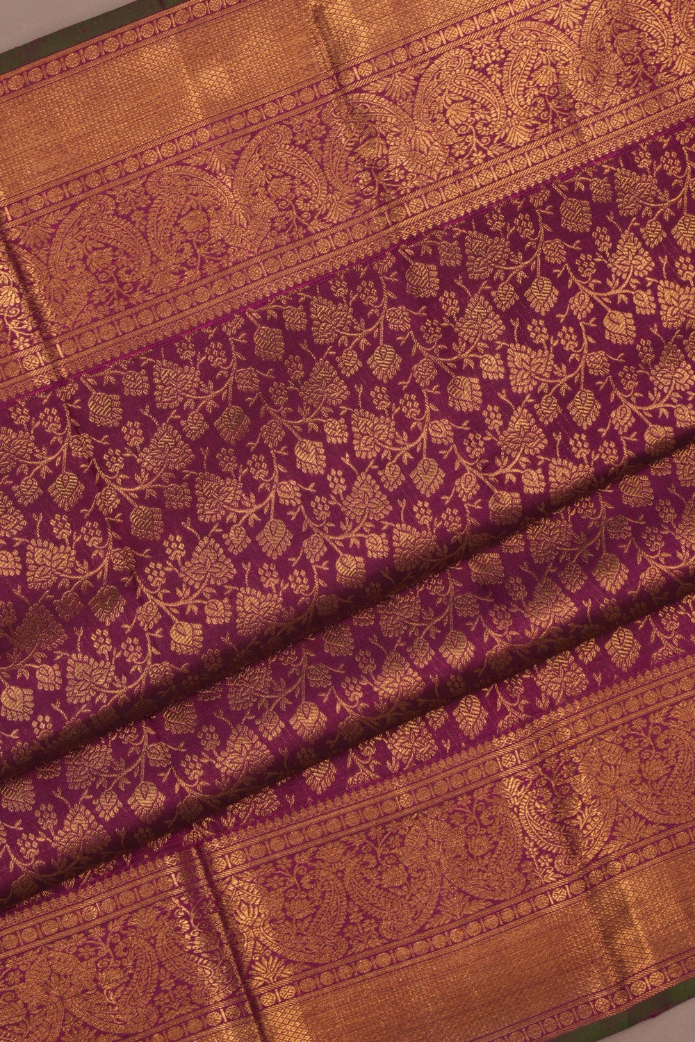 Kanchipattu Brocade Violet Saree