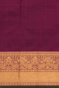 Image of Kanchipattu Brocade Violet Saree