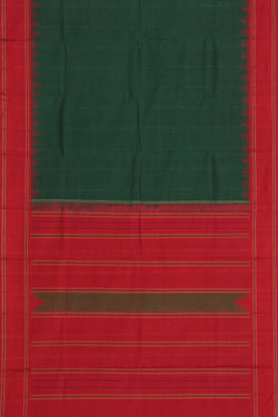 Collection of Arani Silk Green Saree in a gallery layout