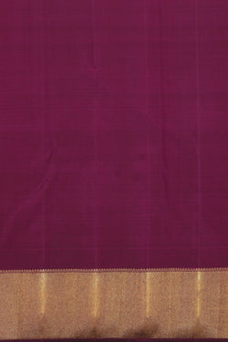 Image of Kanchipuram Silk Brocade Violet Saree