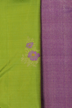 Collection of Kanchipuram Silk Green Saree in a gallery layout