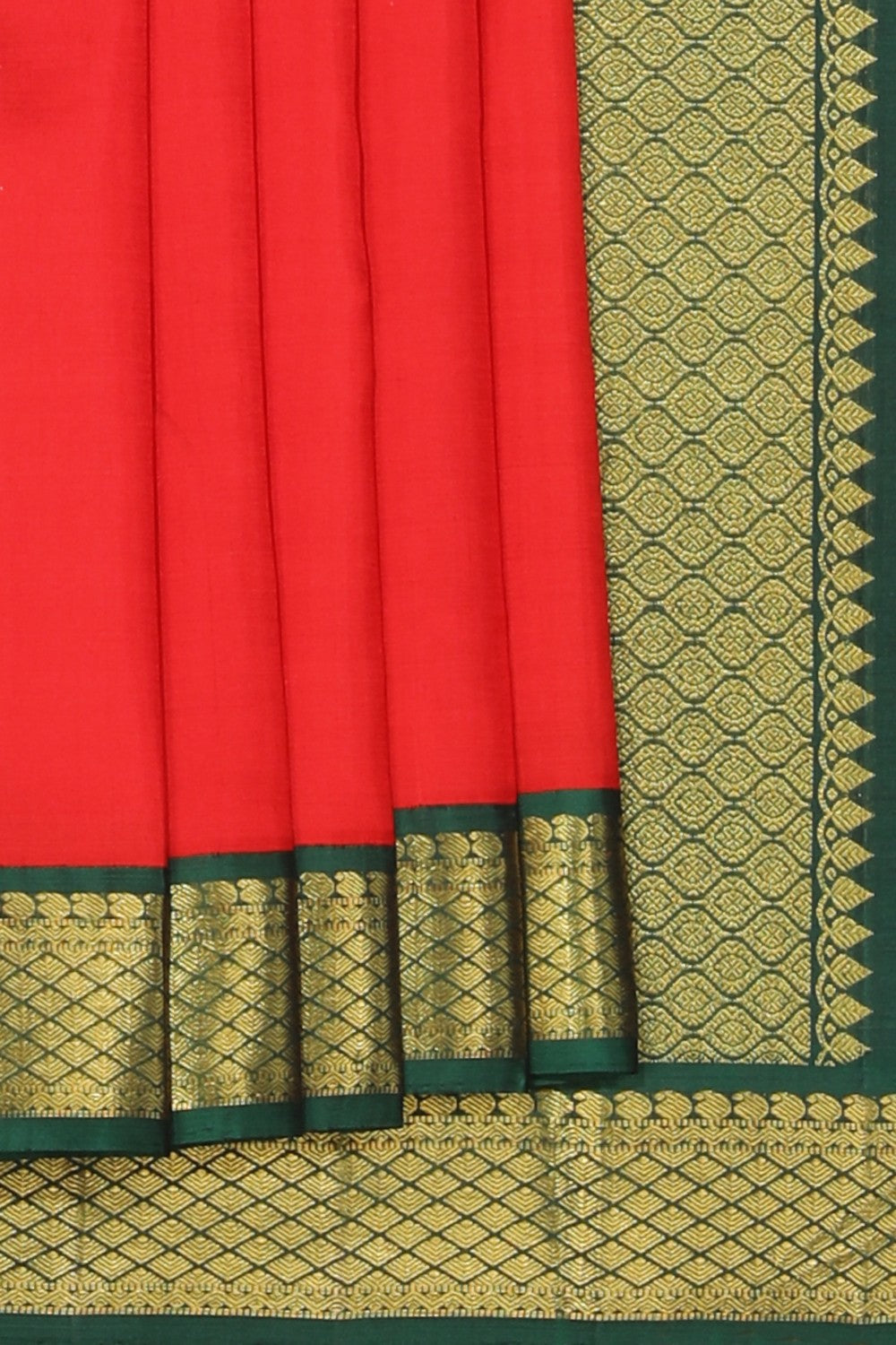 Collection of Kanchipuram Silk Red Saree in a gallery layout