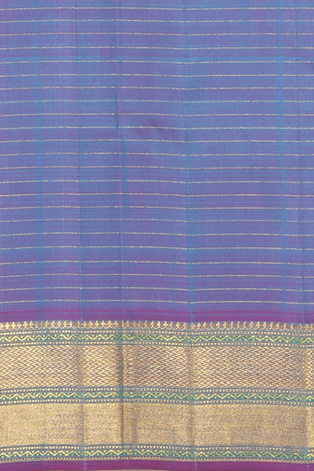 Collection of Kanchipuram Silk Sea Green Saree in a gallery layout