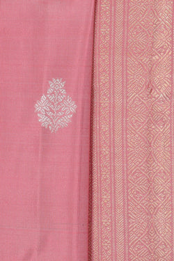 Collection of Kanchipuram Silk Pink Saree in a gallery layout