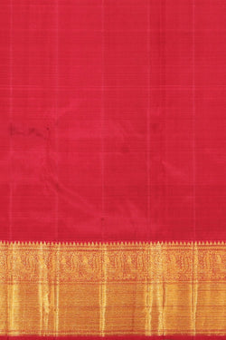 Image of Kanchipuram Silk Brocade Gold Saree