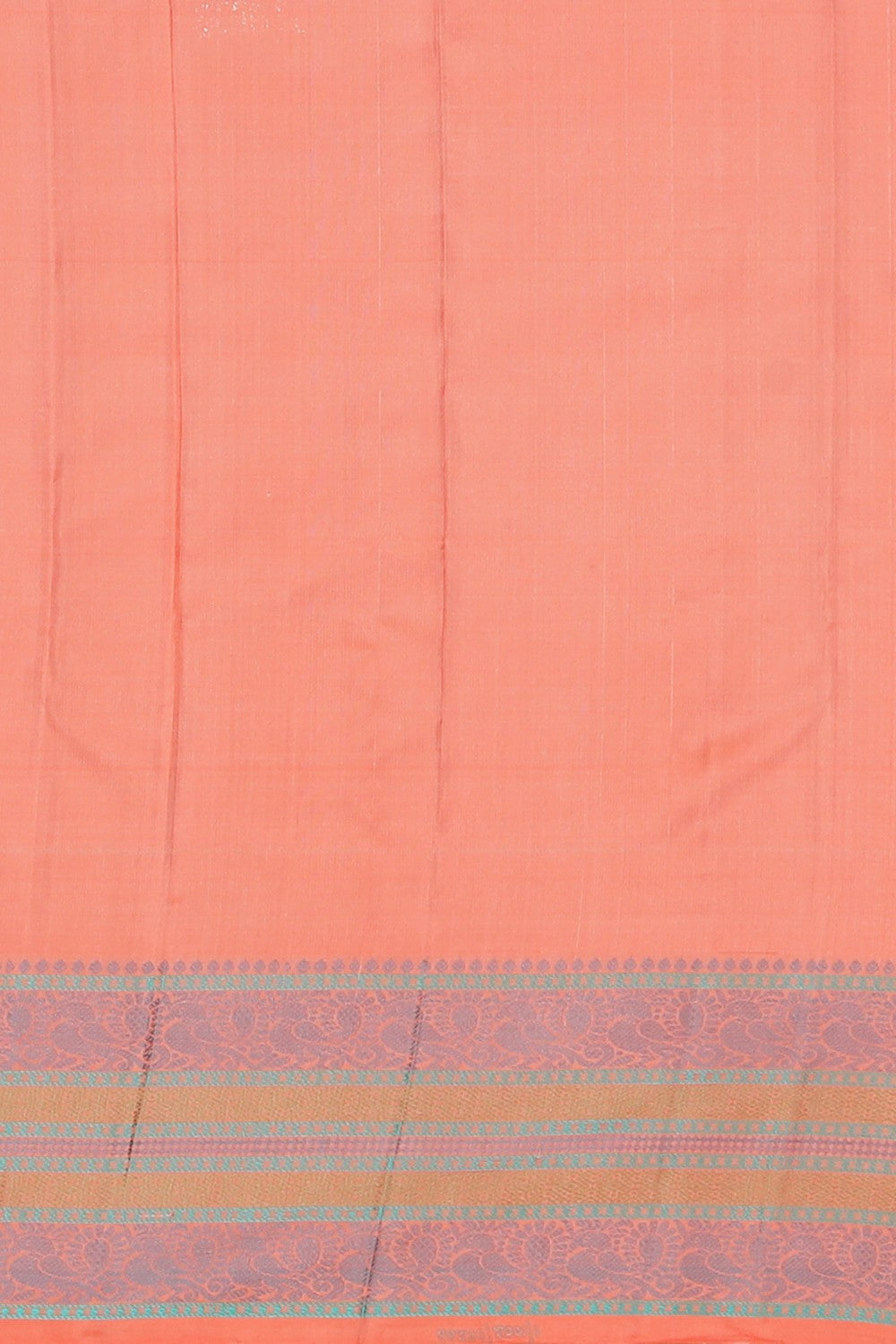 Collection of Kanchipuram Silk Peach Saree in a gallery layout