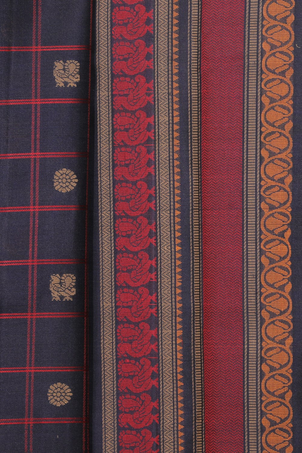 Collection of Kanchipuram Silk Volet Saree in a gallery layout