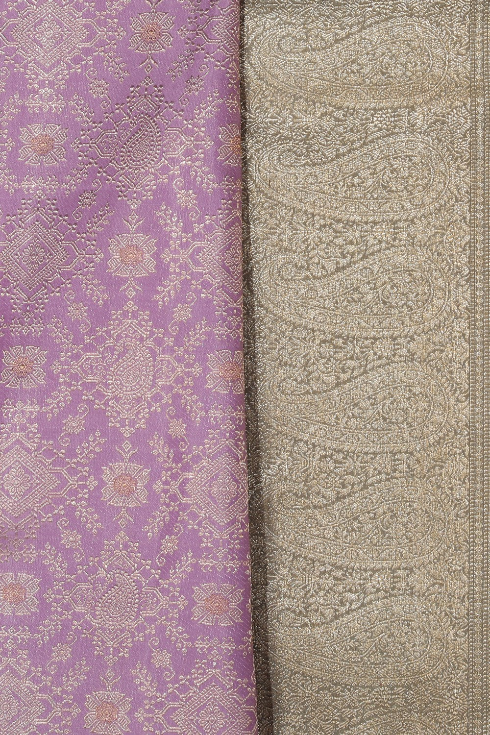 Arani Silk Brocade Purple Saree