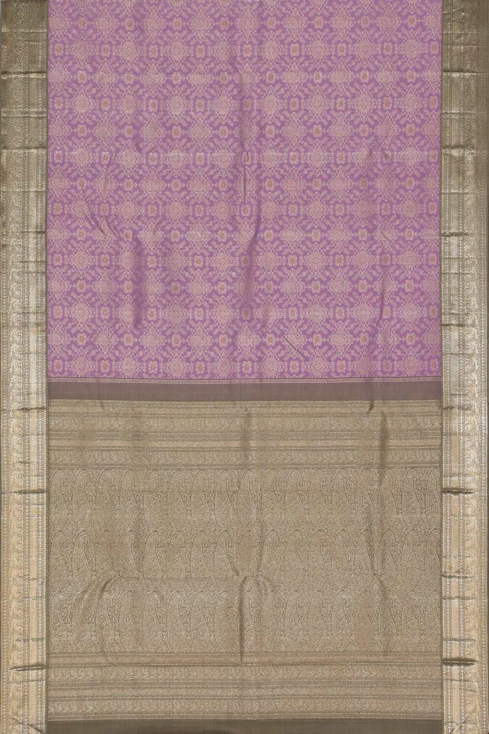 Arani Silk Brocade Purple Saree