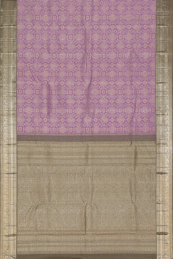 Image of Arani Silk Brocade Purple Saree