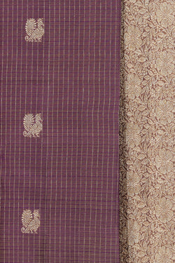 Image of Arani Silk Purple Saree