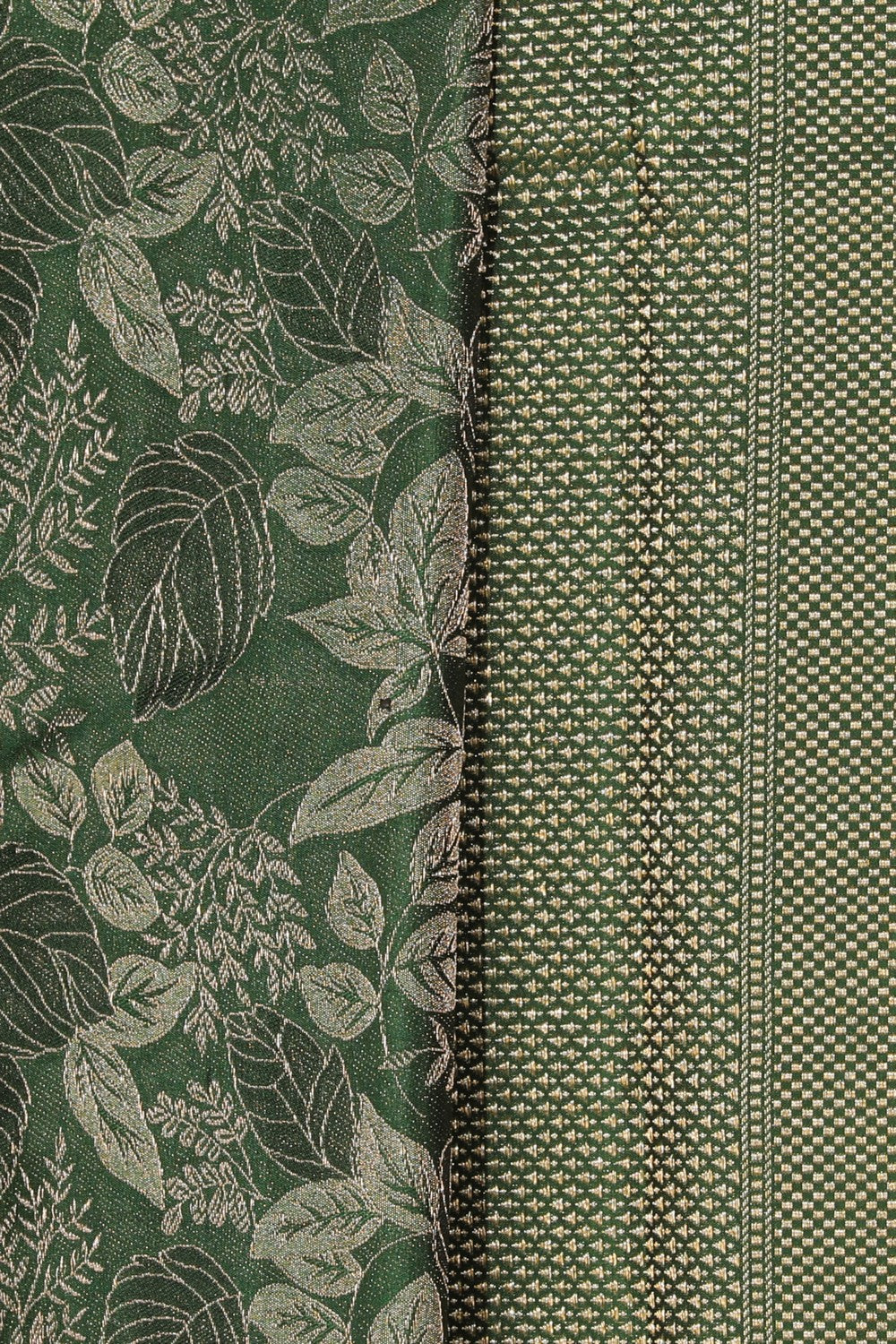 Collection of Arani Silk Bottle Green Saree in a gallery layout