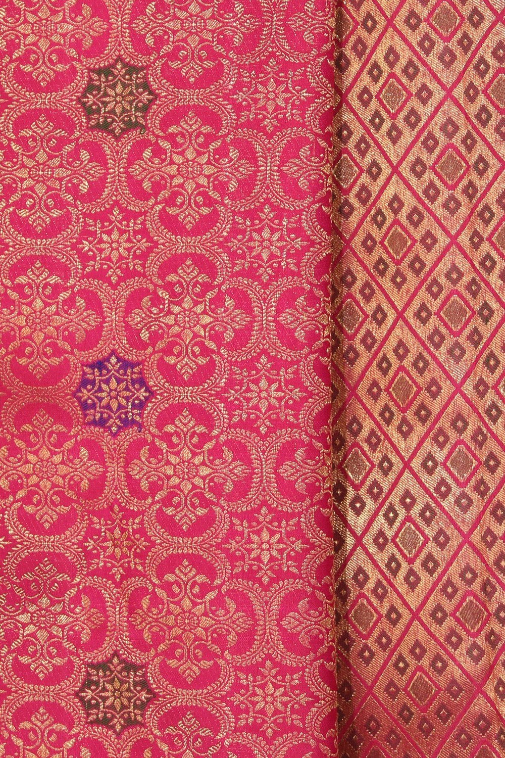 Arani Silk Brocade Pink Saree