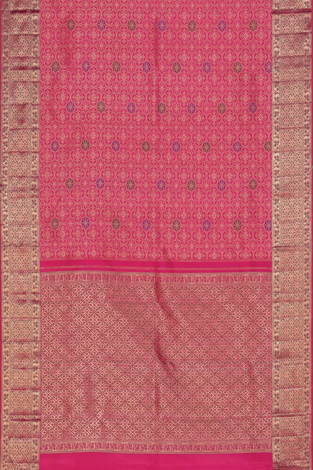 Arani Silk Brocade Pink Saree