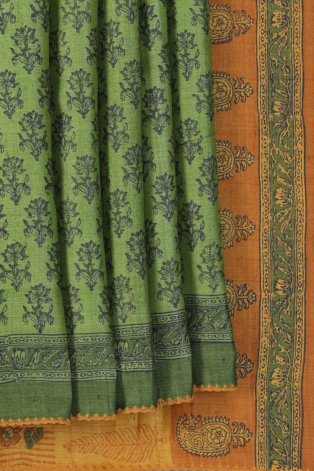 Tussar Silk Floral Printed Saree