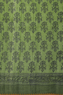 Image of Tussar Silk Floral Printed Saree