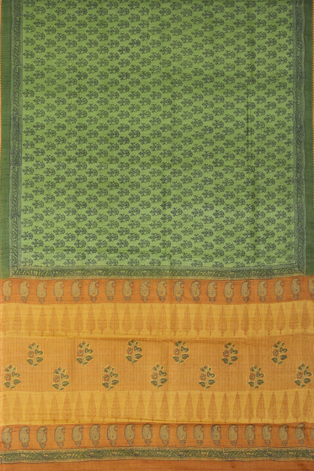 Tussar Silk Floral Printed Saree