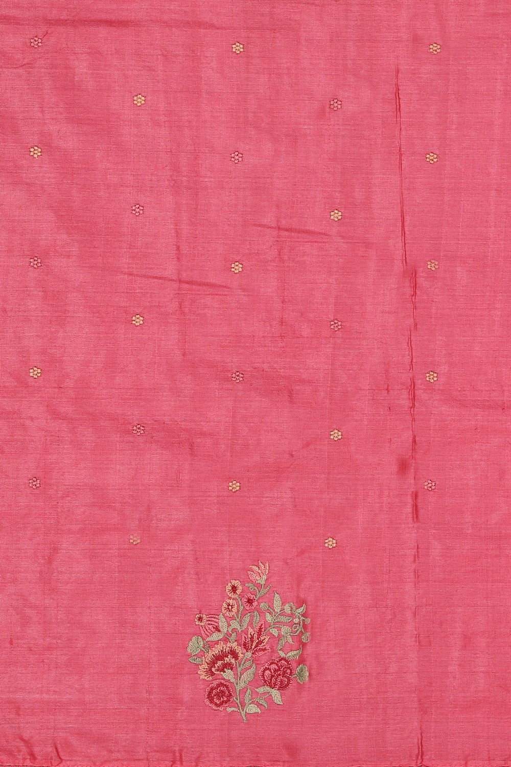 Tussar Silk Pink Saree