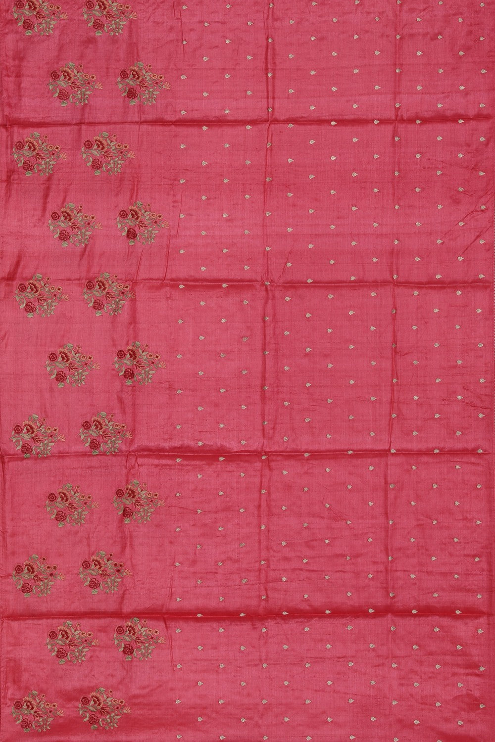 Tussar Silk Pink Saree