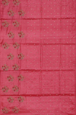 Image of Tussar Silk Pink Saree