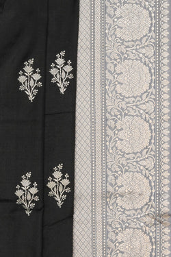 Image of Banarasi Silk Black Saree