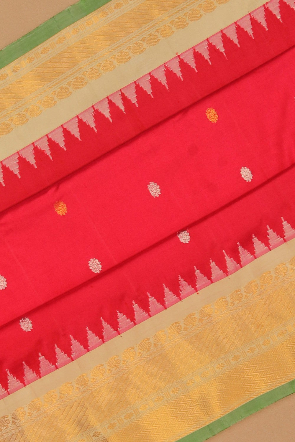 Gadwal Silk Pink Saree