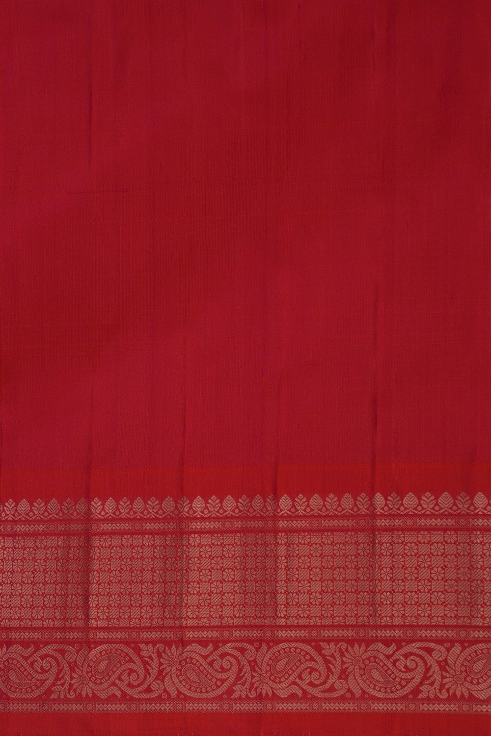 Gadwal Silk Kattam Purple Saree