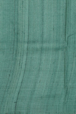 Image of Bhagalpur Tussar Silk Green Saree