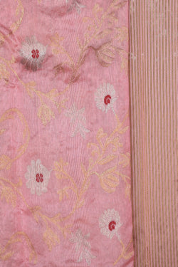 Image of Chanderi Silk Pink Saree