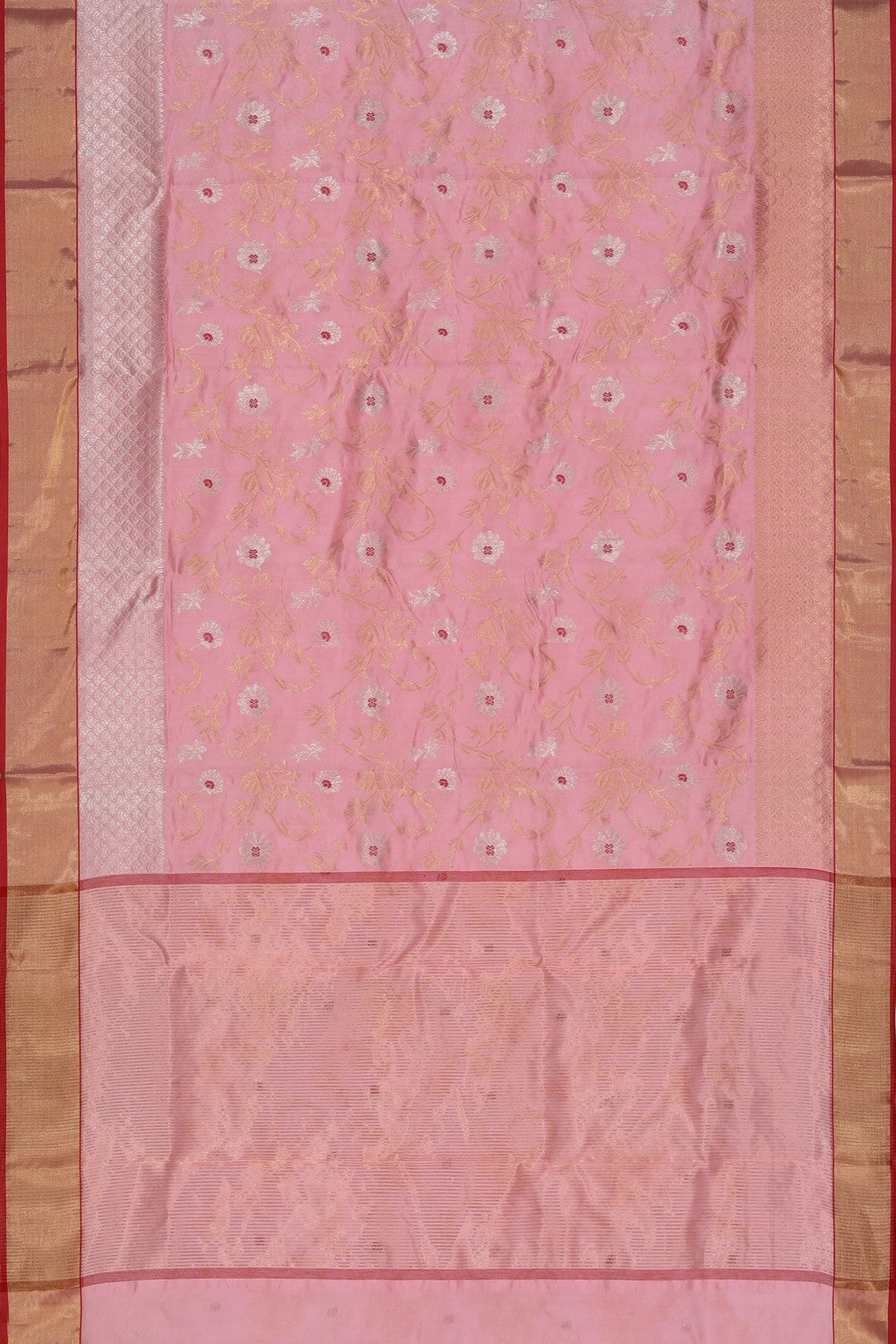 Chanderi Silk Pink Saree