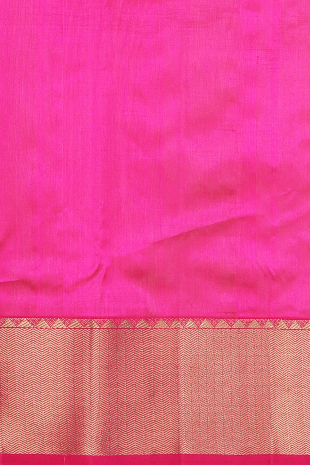 Chanderi Silk Fuchsia Pink Saree