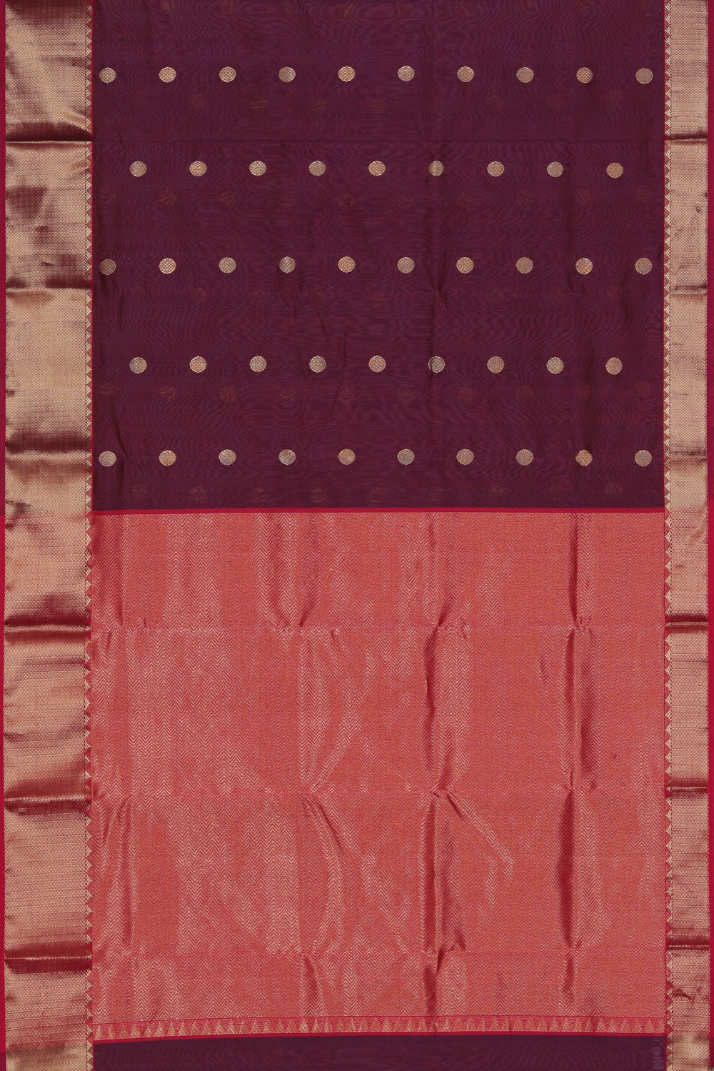 Chanderi Silk Violet Saree