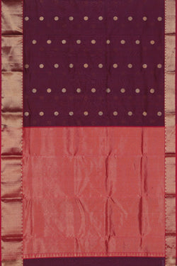 Image of Chanderi Silk Violet Saree