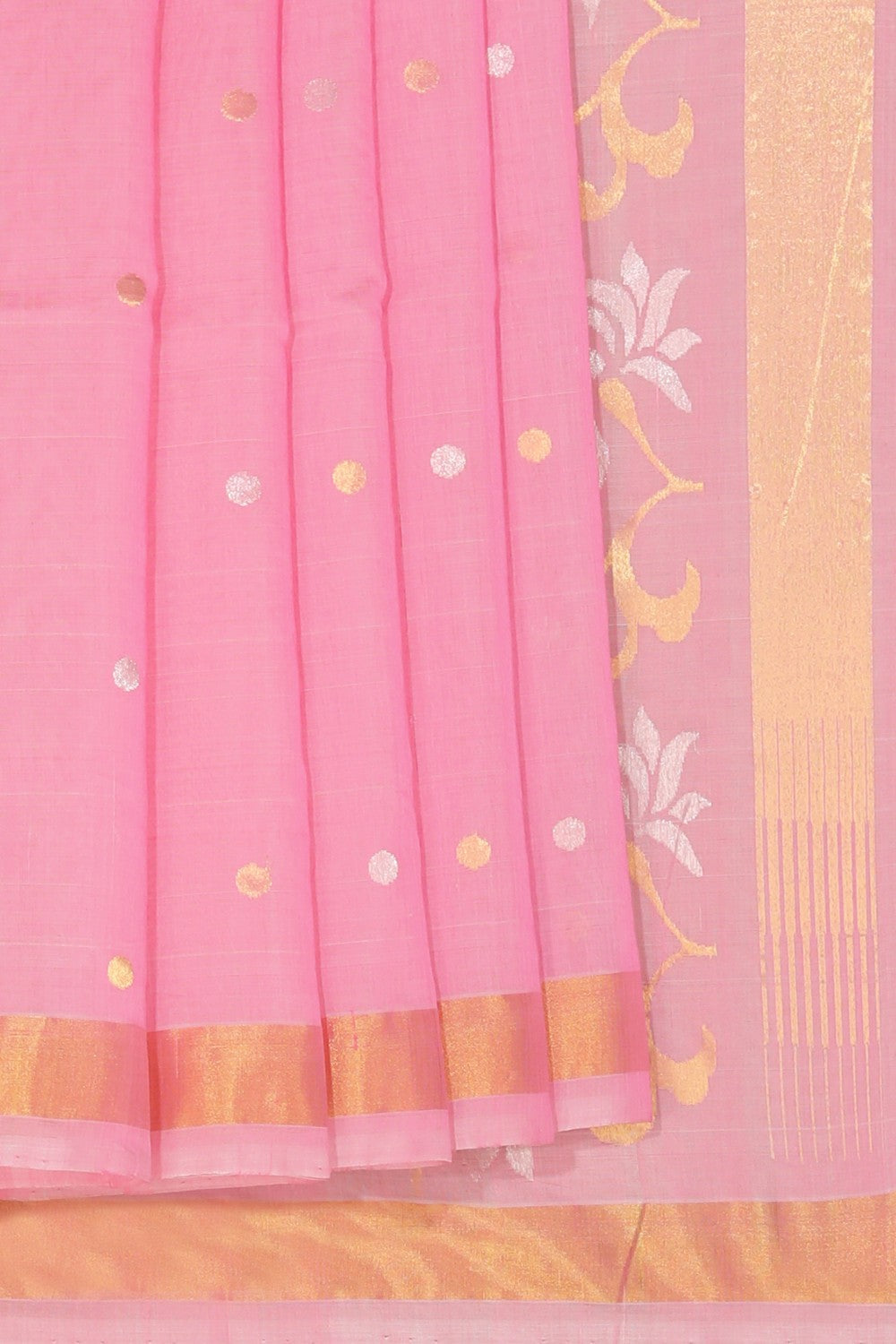 Uppada Cotton Silk Pink Saree